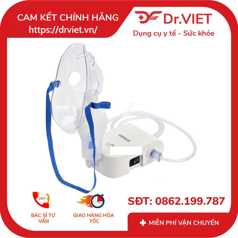 Alternative view of Mặt nạ xông mũi họng Omron người lớn Adult Mask PVC