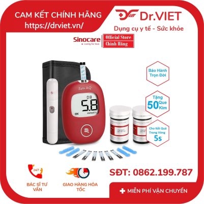 Máy Đo Đường Huyết Safe AQ Smart SINOCARE 17 Máy Đo Đường Huyết Safe AQ Smart SINOCARE