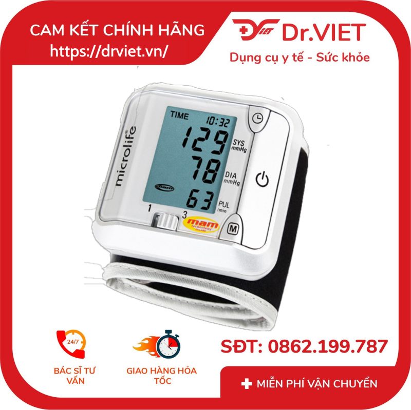 Máy Đo Huyết Áp Cổ Tay Microlife BP 3BJ1-4D