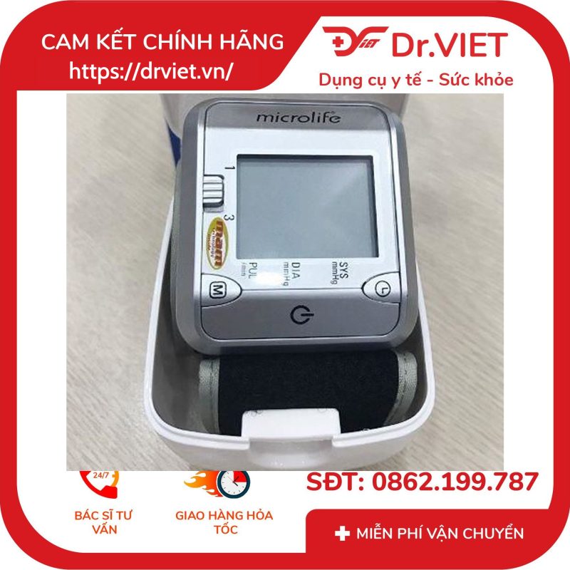 Máy Đo Huyết Áp Cổ Tay Microlife BP 3BJ1-4D 10 Máy Đo Huyết Áp Cổ Tay Microlife BP 3BJ1-4D