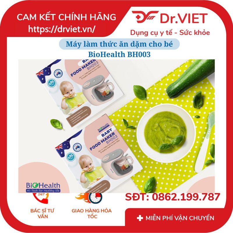 Máy làm thức ăn dặm Biohealth BH003 9 Máy làm thức ăn dặm Biohealth BH003