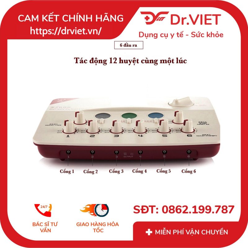 Máy điện châm đa năng Hoa Đà Hwato SDZ II đỏ