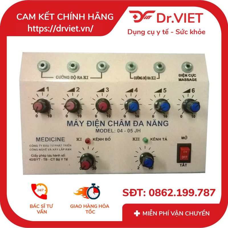 Máy điện châm đa năng Medicine Hộp xanh 04-05 JH