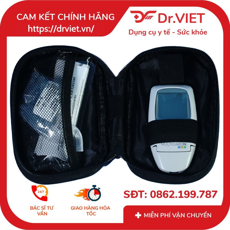 Máy đo đường huyết và mỡ máu 3 trong 1 MULTICAREIN 12 Máy đo đường huyết và mỡ máu 3 trong 1 MULTICAREIN