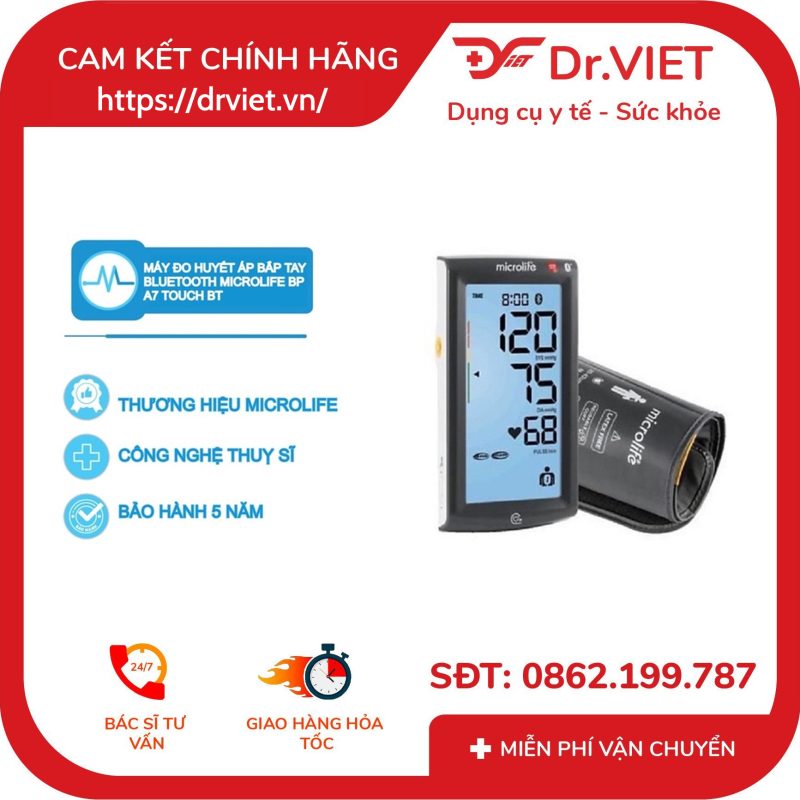 Máy đo huyết áp Microlife BP A7 Touch 13 Máy đo huyết áp Microlife BP A7 Touch