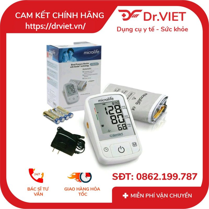 Máy đo huyết áp bắp tay Microlife A2 Basic