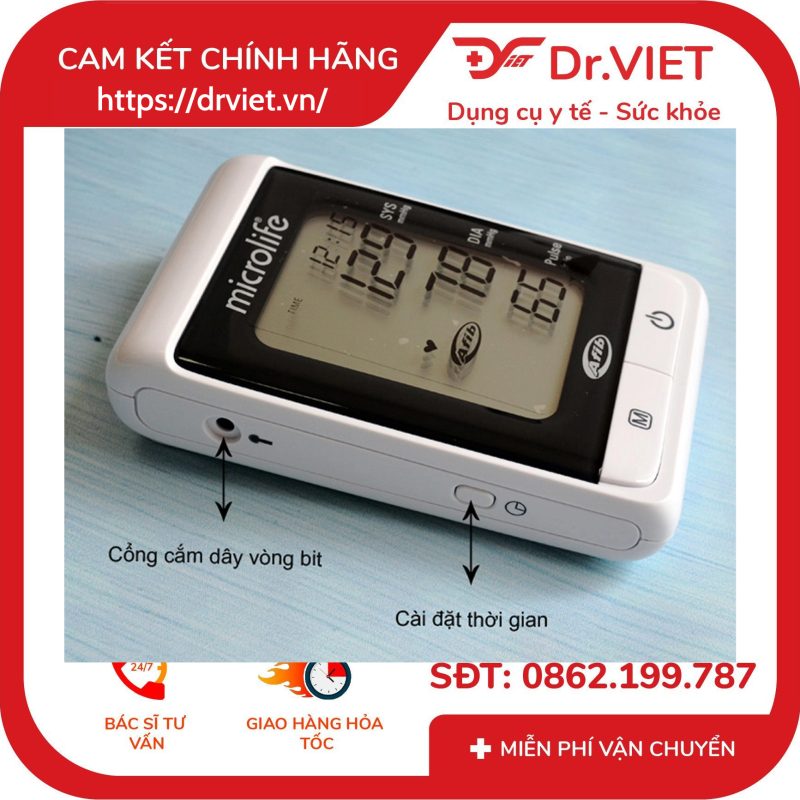 Máy đo huyết áp bắp tay Microlife BP A200 14 Máy đo huyết áp bắp tay Microlife BP A200
