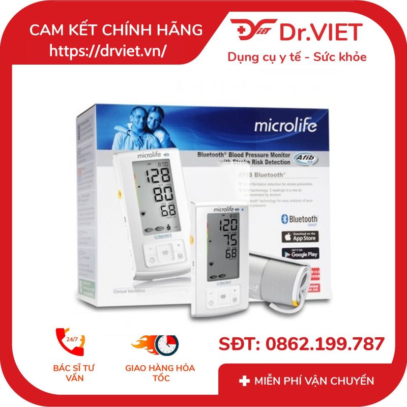 Máy đo huyết áp bắp tay Microlife BP A6 Basic 10 Máy đo huyết áp bắp tay Microlife BP A6 Basic