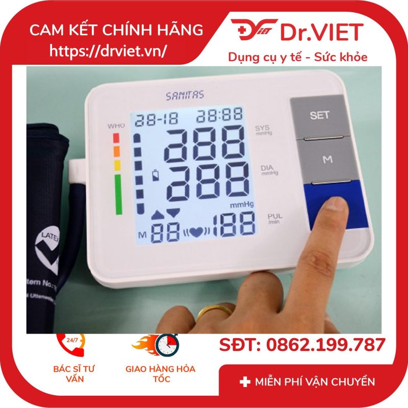 Máy đo huyết áp bắp tay Sanitas SBM38 16 Máy đo huyết áp bắp tay Sanitas SBM38