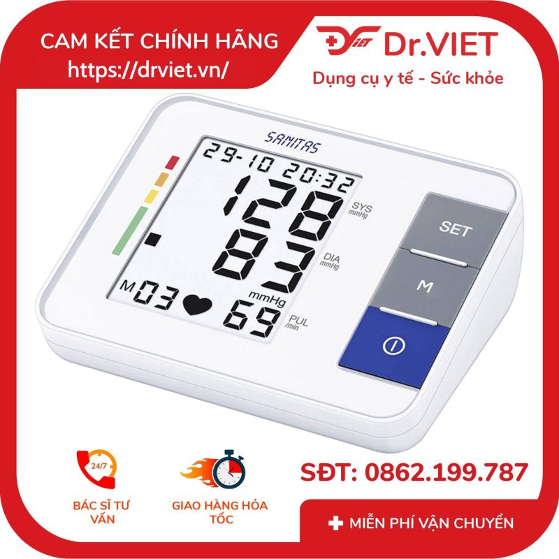 Máy đo huyết áp bắp tay Sanitas SBM38 11 Máy đo huyết áp bắp tay Sanitas SBM38