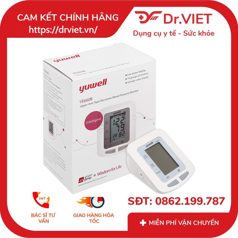 Máy đo huyết áp bắp tay Yuwell YE660B 18 Máy đo huyết áp bắp tay Yuwell YE660B