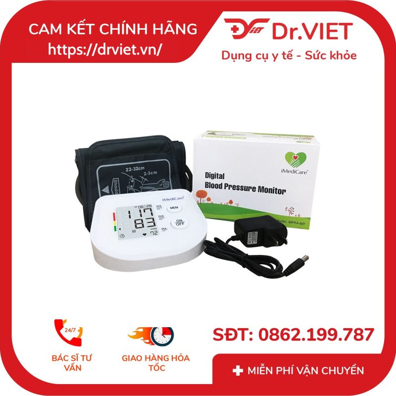 Máy đo huyết áp bắp tay iMediCare iBPM-6P 15 Máy đo huyết áp bắp tay iMediCare iBPM-6P