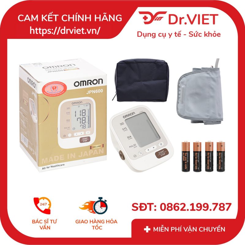 Máy đo huyết áp bắp tay tự động Omron JPN600 15 Máy đo huyết áp bắp tay tự động Omron JPN600