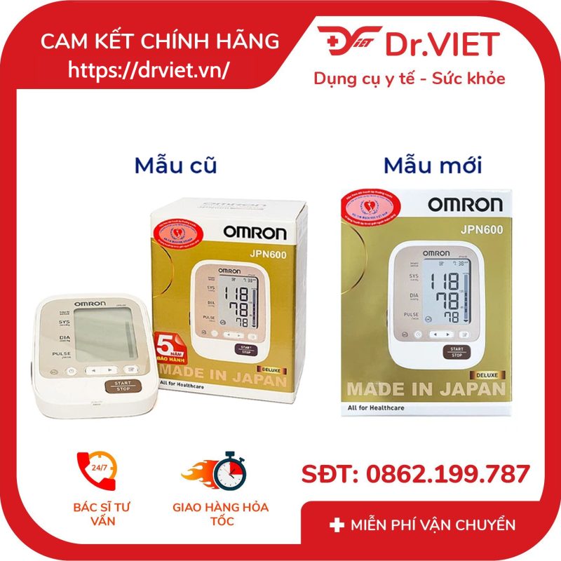 Máy đo huyết áp bắp tay tự động Omron JPN600 14 Máy đo huyết áp bắp tay tự động Omron JPN600