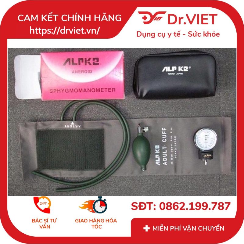 Máy đo huyết áp cơ ALPK2 500V và ống nghe Stethoscope FT-801