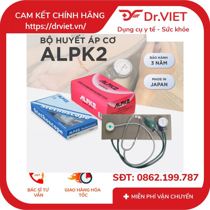 Máy đo huyết áp cơ ALPK2 500V và ống nghe Stethoscope FT-801