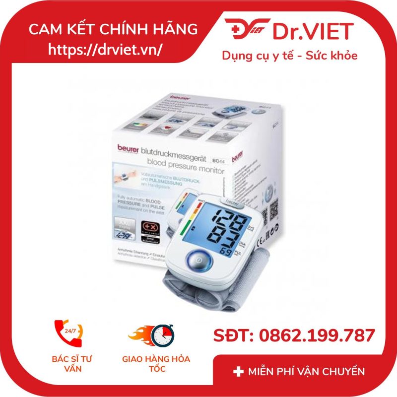 Máy đo huyết áp cổ tay Beurer BC44 19 Máy đo huyết áp cổ tay Beurer BC44