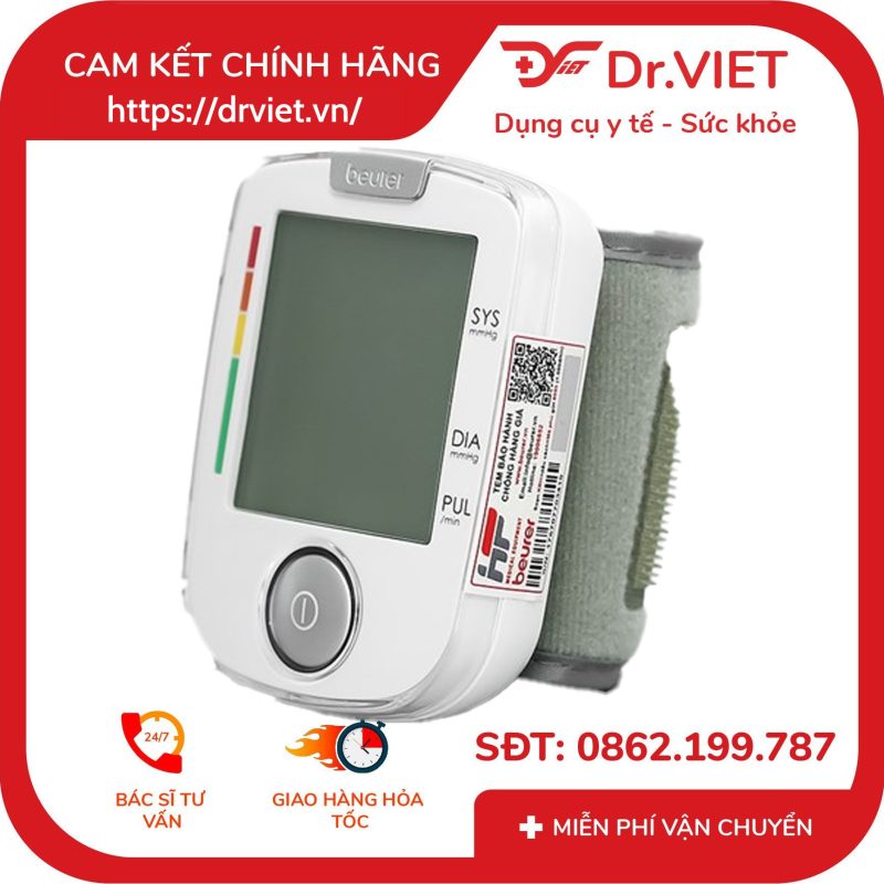 Máy đo huyết áp cổ tay Beurer BC44 17 Máy đo huyết áp cổ tay Beurer BC44