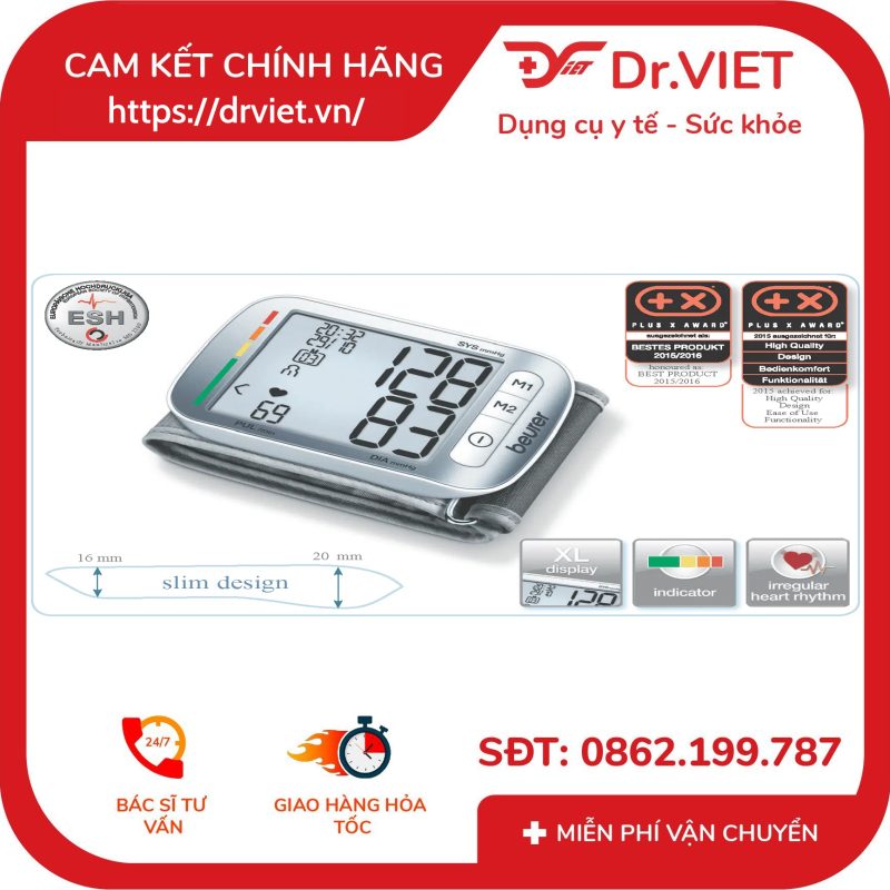 Máy đo huyết áp cổ tay điện tử Beurer BC50 12 Máy đo huyết áp cổ tay điện tử Beurer BC50