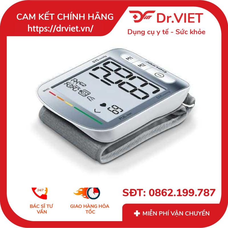 Máy đo huyết áp cổ tay điện tử Beurer BC50 14 Máy đo huyết áp cổ tay điện tử Beurer BC50