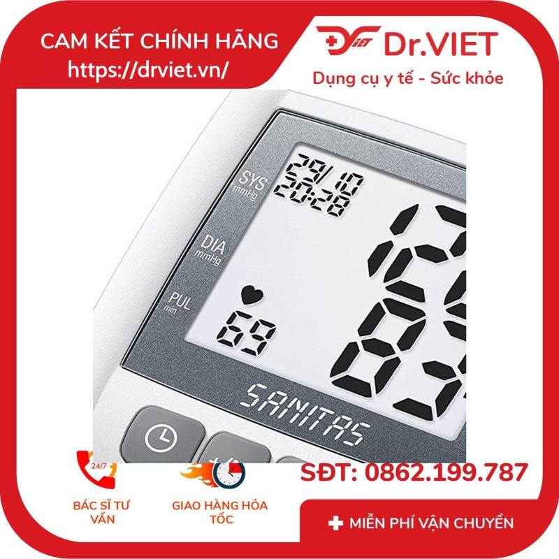 Máy đo huyết áp cổ tay Sanitas SBC21 12 Máy đo huyết áp cổ tay Sanitas SBC21