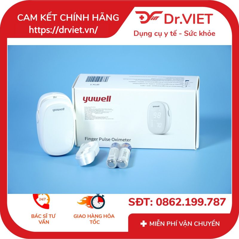 Máy đo nồng độ Oxy trong máu Yuwell YX102 và đo nhịp tim 12 Máy đo nồng độ Oxy trong máu Yuwell YX102 và đo nhịp tim