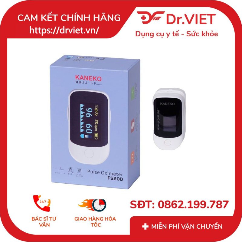Máy đo nồng độ oxy trong máu và nhịp tim Kaneko SPO2 FS20D 15 Máy đo nồng độ oxy trong máu và nhịp tim Kaneko SPO2 FS20D