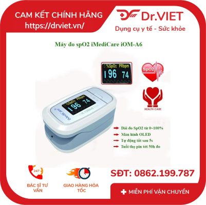 Máy đo nồng độ oxy trong máu SpO2 iMediCare iOM-A6 21 Máy đo nồng độ oxy trong máu SpO2 iMediCare iOM-A6