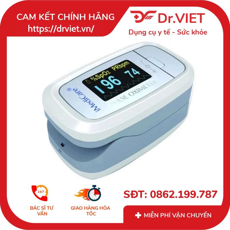 Máy đo nồng độ oxy trong máu SpO2 iMediCare iOM-A6 18 Máy đo nồng độ oxy trong máu SpO2 iMediCare iOM-A6