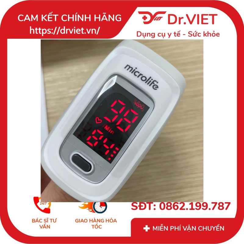 Máy đo nồng độ oxy trong máu Microlife Oxy 200 12 Máy đo nồng độ oxy trong máu Microlife Oxy 200