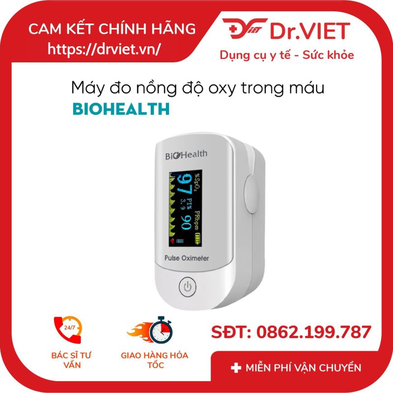 Máy đo nồng độ oxy trong máu SPO2 Biohealth OXY 303 10 Máy đo nồng độ oxy trong máu SPO2 Biohealth OXY 303