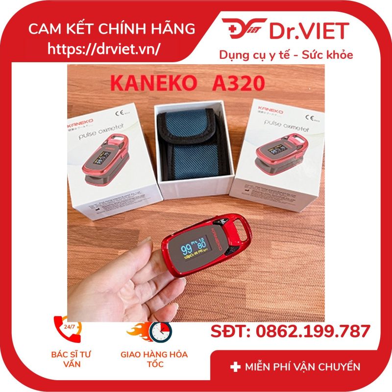 Máy đo nồng độ oxy trong máu SPO2 Kaneko A320 15 Máy đo nồng độ oxy trong máu SPO2 Kaneko A320