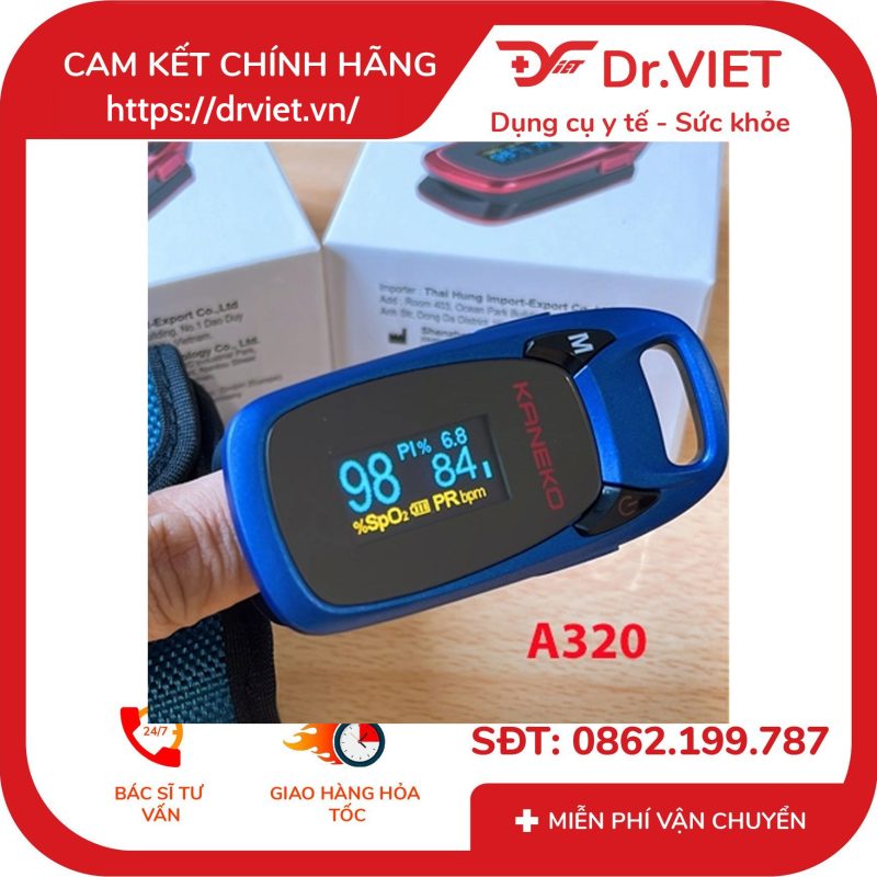 Máy đo nồng độ oxy trong máu SPO2 Kaneko A320 12 Máy đo nồng độ oxy trong máu SPO2 Kaneko A320