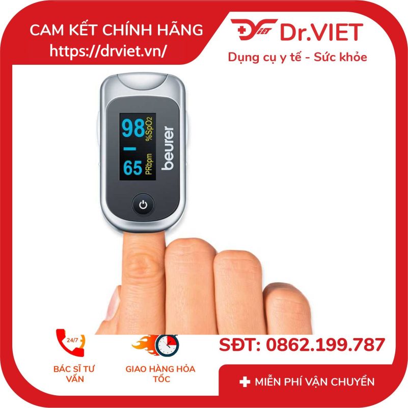Máy đo nồng độ oxy trong máu SpO2 và nhịp tim Beurer PO40 14 Máy đo nồng độ oxy trong máu SpO2 và nhịp tim Beurer PO40