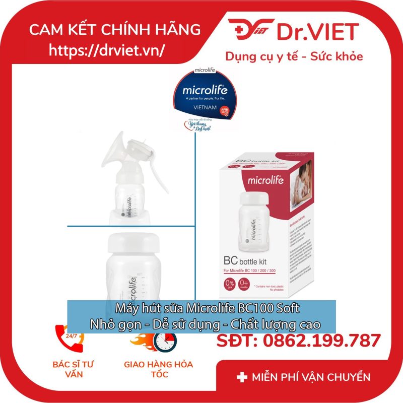 Máy hút sữa Microlife BC 100 Soft 10 Máy hút sữa Microlife BC 100 Soft