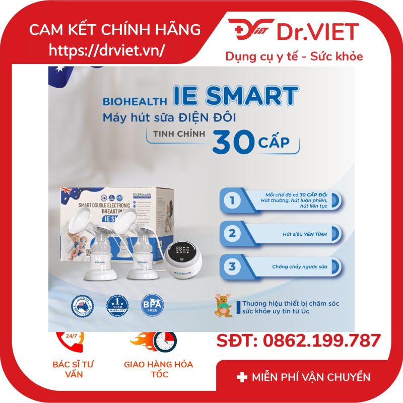 Máy Hút Sữa Điện Đôi Biohealth 30 Cấp Độ IE SMART 11 Máy Hút Sữa Điện Đôi Biohealth 30 Cấp Độ IE SMART