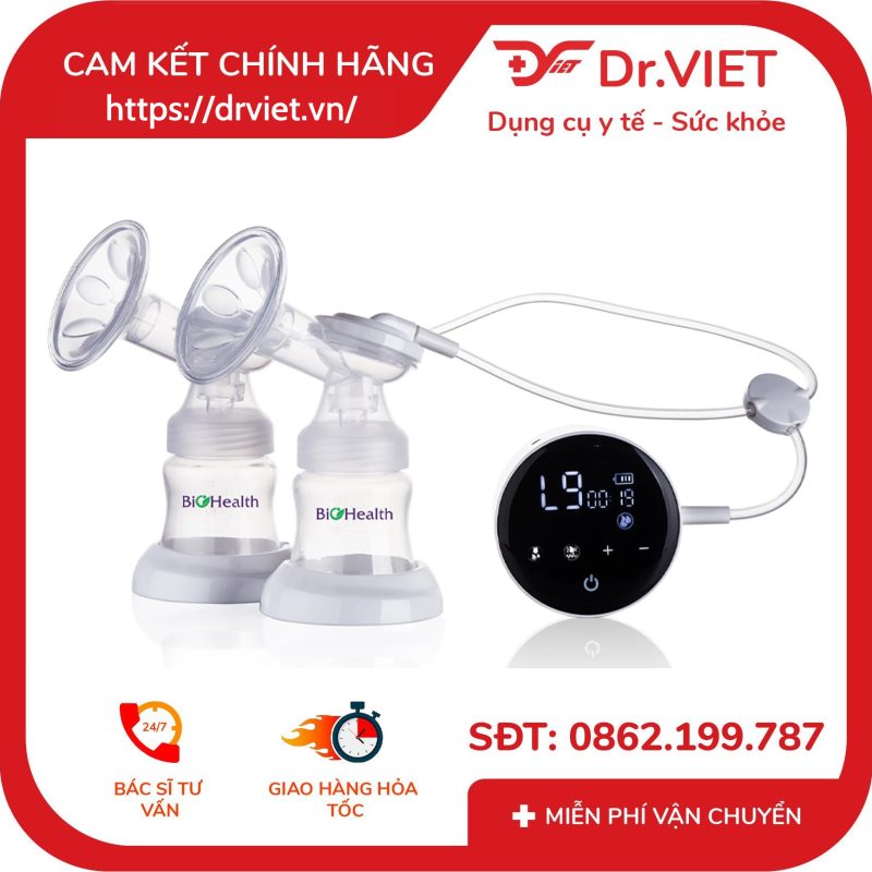 Máy hút sữa điện đôi Biohealth IE Basic