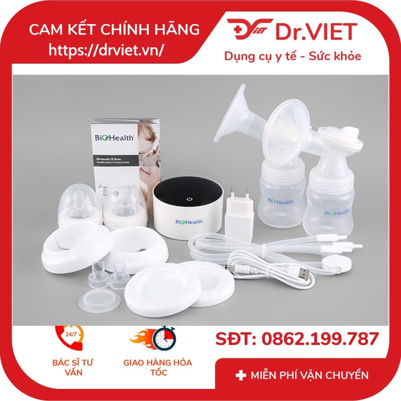 Máy hút sữa điện đôi Biohealth IE Basic