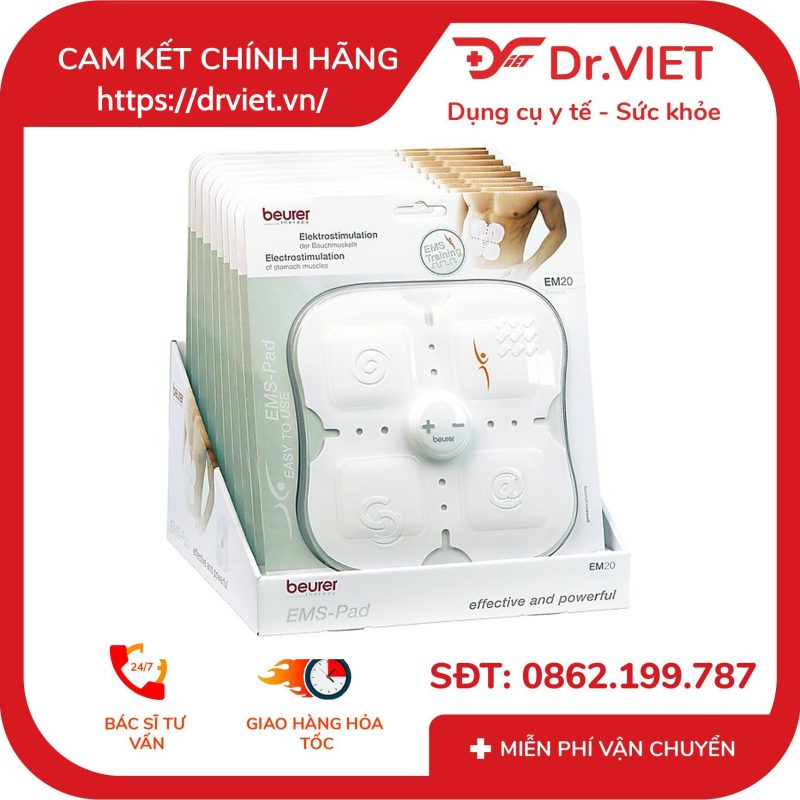 Máy massage điện xung tạo cơ bụng và cơ mông Beurer EM20 11 Máy massage điện xung tạo cơ bụng và cơ mông Beurer EM20