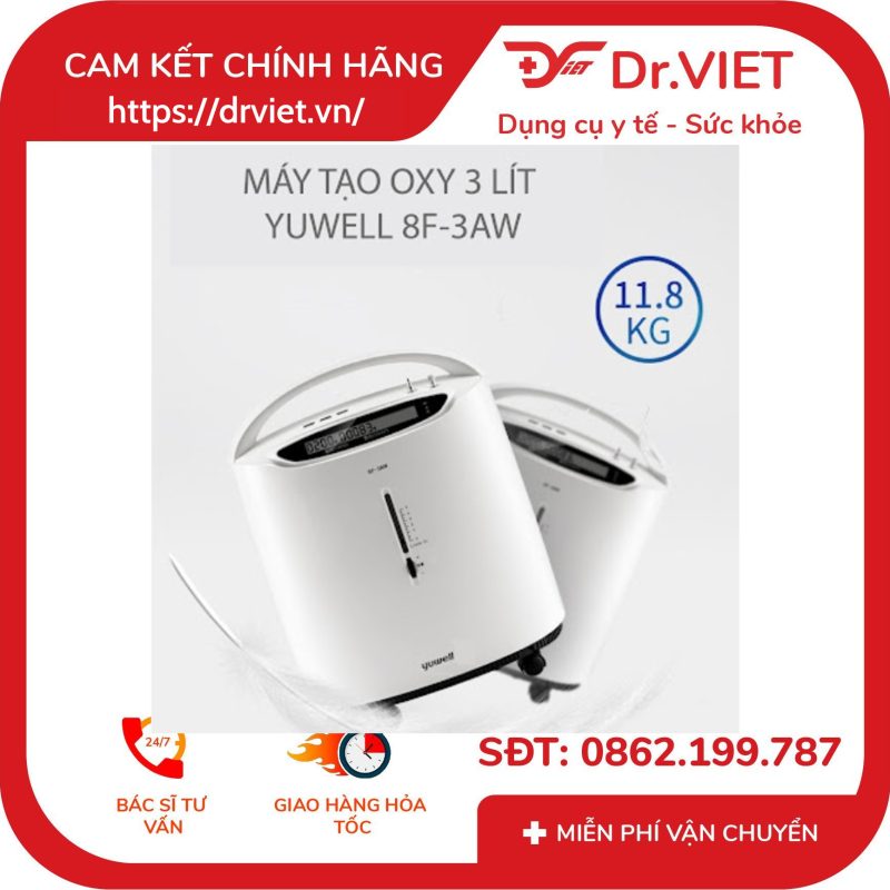 Máy tạo Oxy 3 lít yuwell 8F-3AW