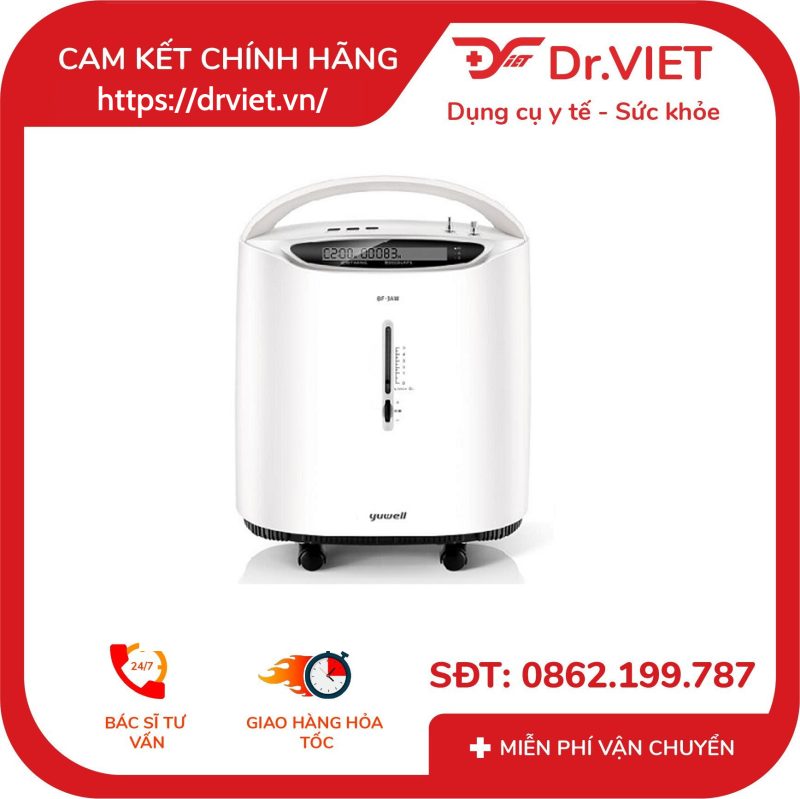 Máy tạo Oxy 3 lít yuwell 8F-3AW có xông khí dung