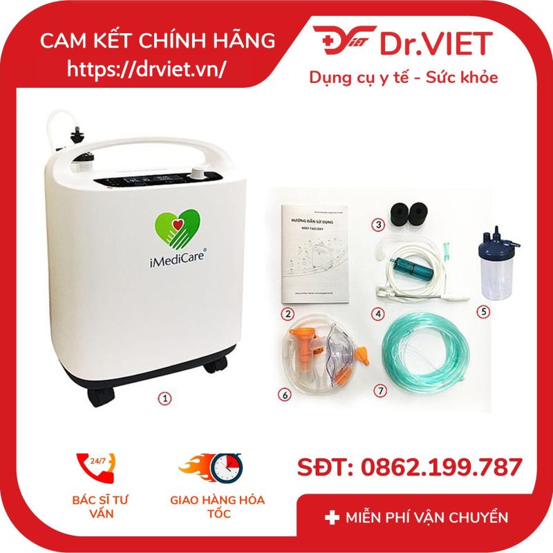 Máy tạo oxy iMediCare iOC-5LS 5 Lít 13 Máy tạo oxy iMediCare iOC-5LS 5 Lít