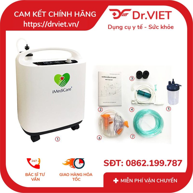 Máy tạo oxy iMediCare iOC-5LS 5 Lít 16 Máy tạo oxy iMediCare iOC-5LS 5 Lít