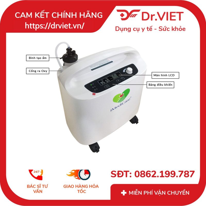 Máy tạo oxy iMediCare iOC-5LS 5 Lít 11 Máy tạo oxy iMediCare iOC-5LS 5 Lít