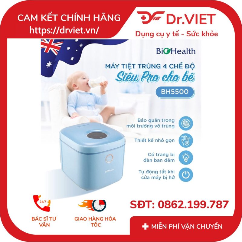 Máy tiệt trùng UV cửa trên 10L BioHealth BH5500