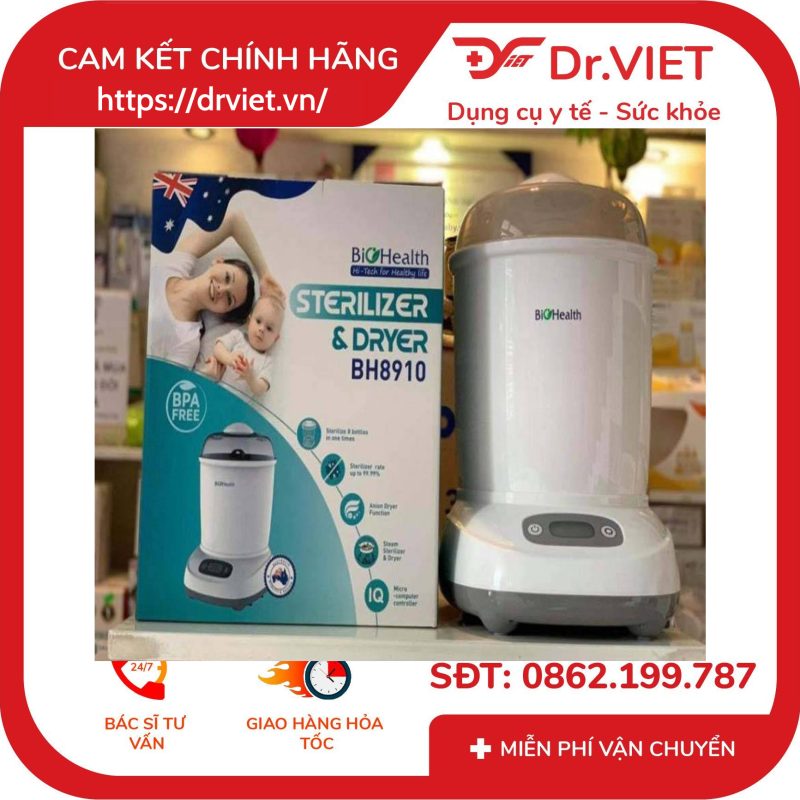 Máy tiệt trùng và sấy khô BIOHEALTH BH8910 15 Máy tiệt trùng và sấy khô BIOHEALTH BH8910