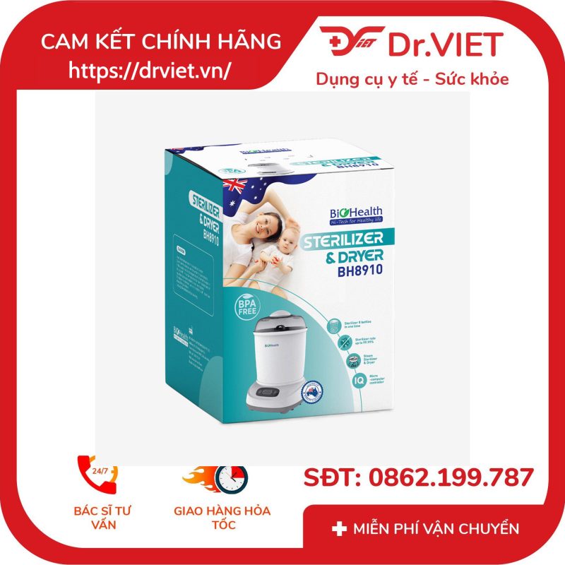 Máy tiệt trùng và sấy khô BIOHEALTH BH8910 14 Máy tiệt trùng và sấy khô BIOHEALTH BH8910