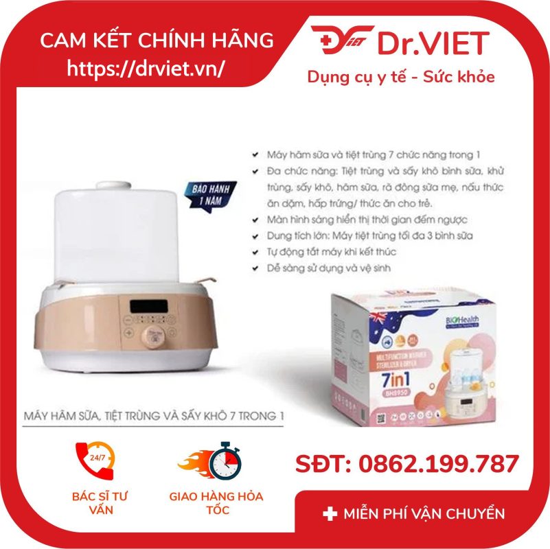 Máy Hâm Sữa Đa Năng 7in1 Biohealth BH8950 18 Máy Hâm Sữa Đa Năng 7in1 Biohealth BH8950