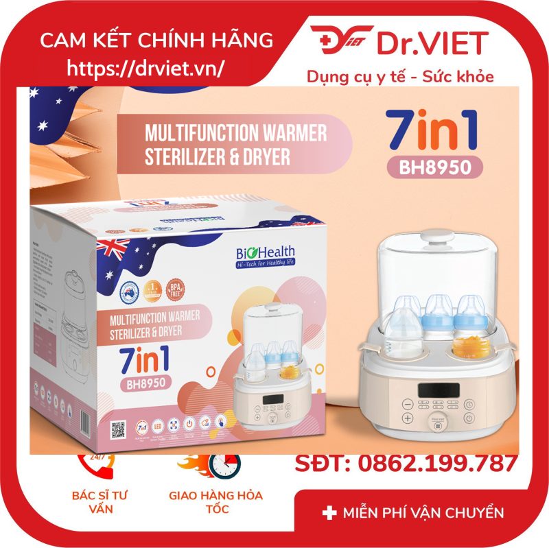 Máy Hâm Sữa Đa Năng 7in1 Biohealth BH8950