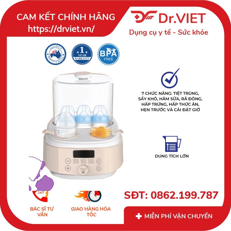 Máy Hâm Sữa Đa Năng 7in1 Biohealth BH8950 10 Máy Hâm Sữa Đa Năng 7in1 Biohealth BH8950